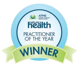 Australian Practitioner of the Year award, ATMS and Nature and Health Magazine 2017